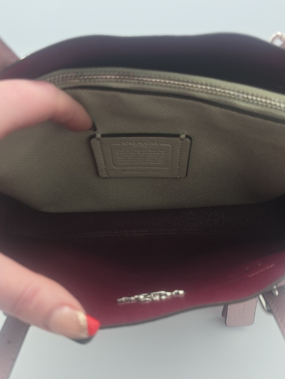 Coach Mollie 25 Ice Pink Leather Small Tote W/ Silver Hardware (EUC)π©Άππ©Ά - Picture 12 of 16